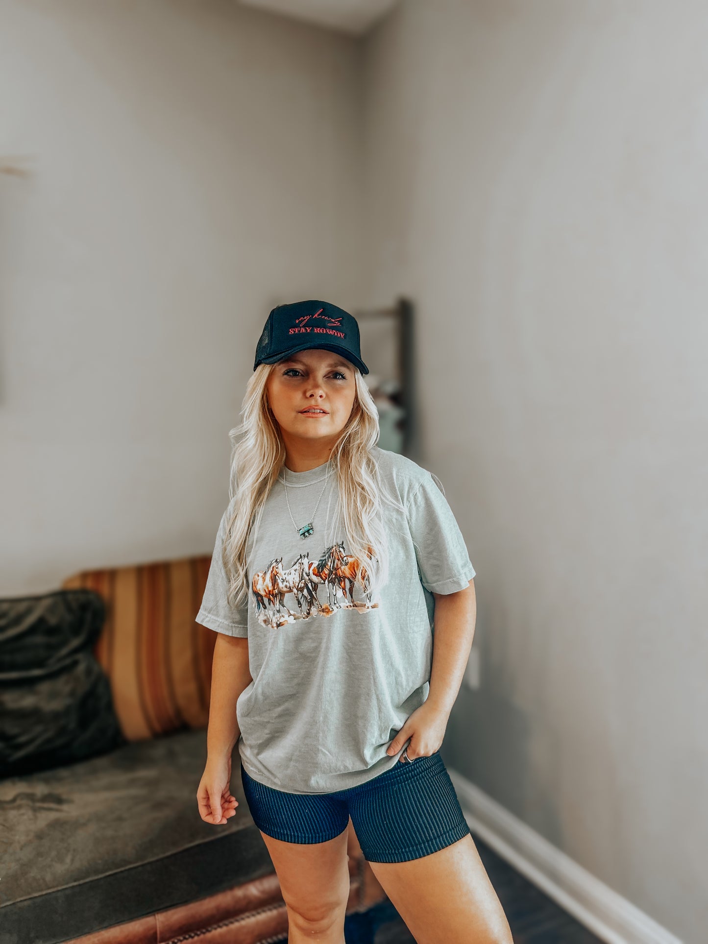 Say Howdy Stay Rowdy Foam trucker hat | Western Tucker Hat | Western Ball Cap
