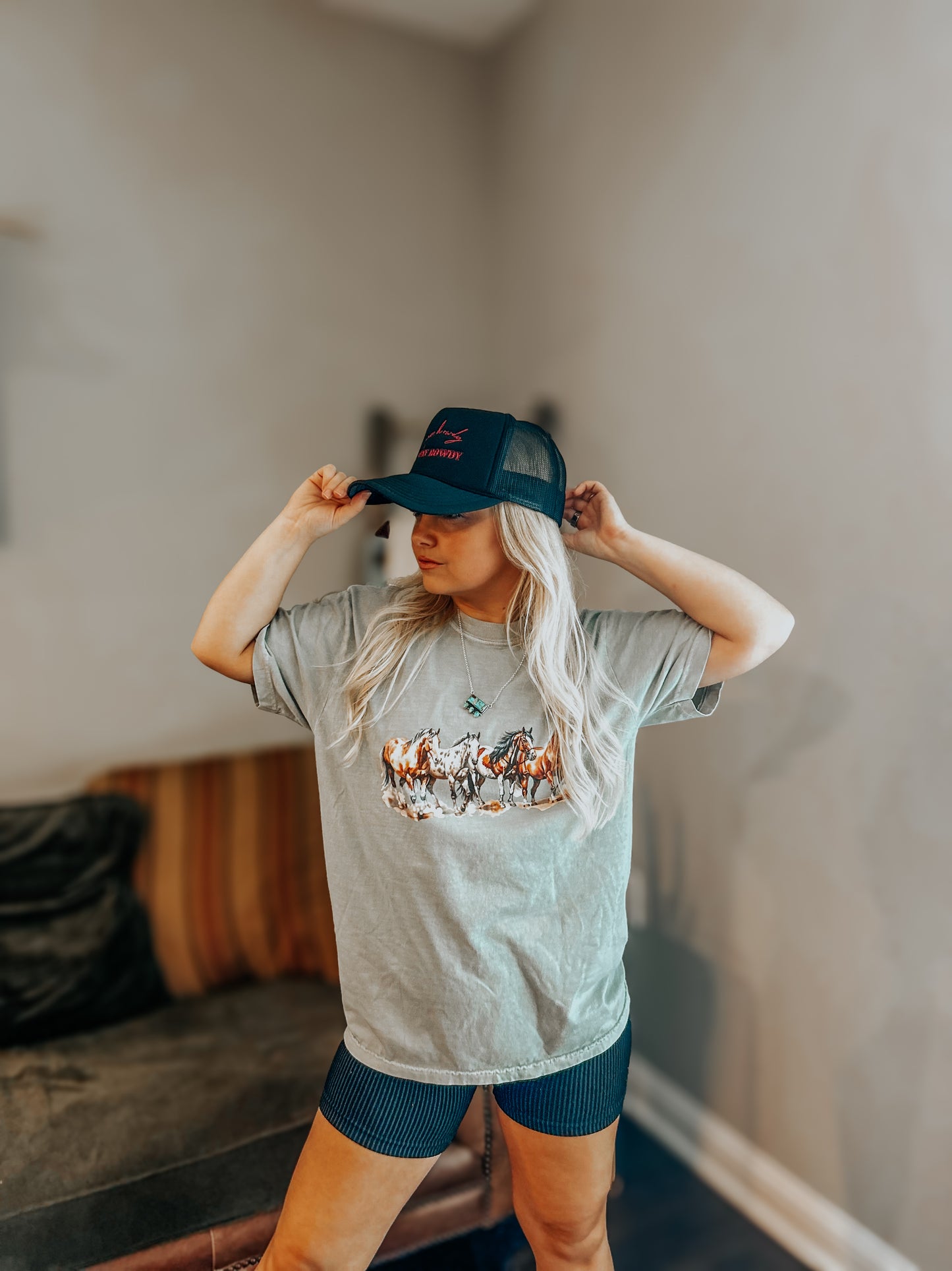 Say Howdy Stay Rowdy Foam trucker hat | Western Tucker Hat | Western Ball Cap