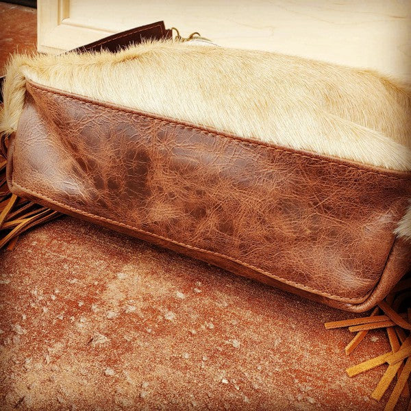 Tejas Bucket Handbag with Oyster Paisley Accent