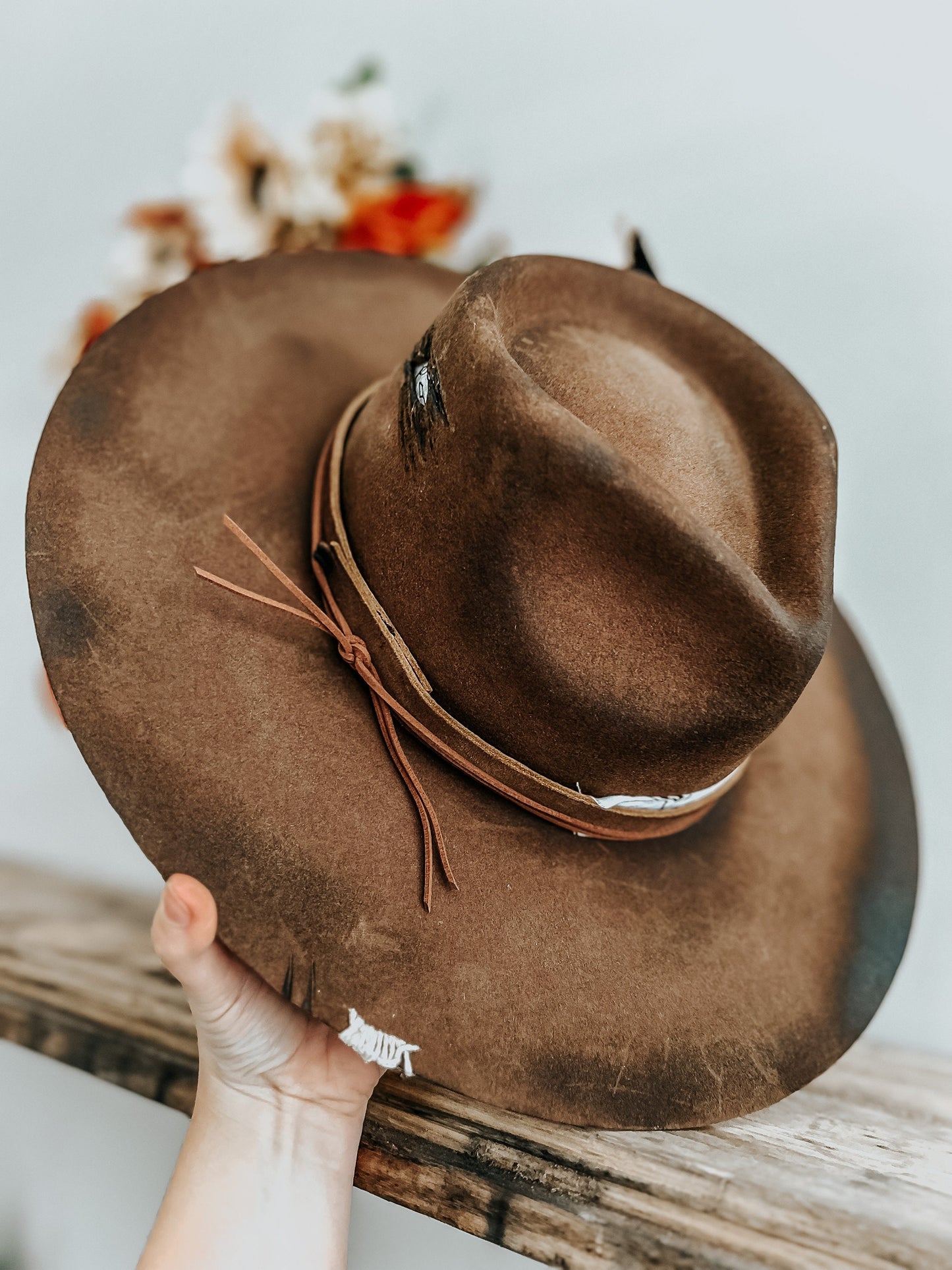 Burn It Down Hat | Western Burned Hat | Burned Fedora Hat | Cowgirl Hat