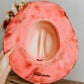 Pink & Punchy Cowgirl Burned Cowboy Hat | Feathered Cowboy hat | Distressed Hat | Neon Hat