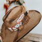 Native to the West Burned Cowboy Hat | Aztec Cowboy Hat | Distressed Hat | Brown Burned hat