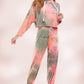 KNIT TIE DYED FRENCH TERRY HOODIE JOGGER PANT SET