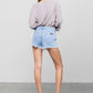 Ripped Frayed Denim Shorts