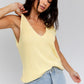 FRONT AND BACK DEEP V NECK TANK TOP