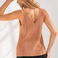 FRONT AND BACK DEEP V NECK TANK TOP