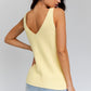 FRONT AND BACK DEEP V NECK TANK TOP