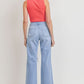 KNEE BLOW WIDE LEG JEANS