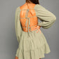 LONG SLEEVE OPEN BACK DRESS