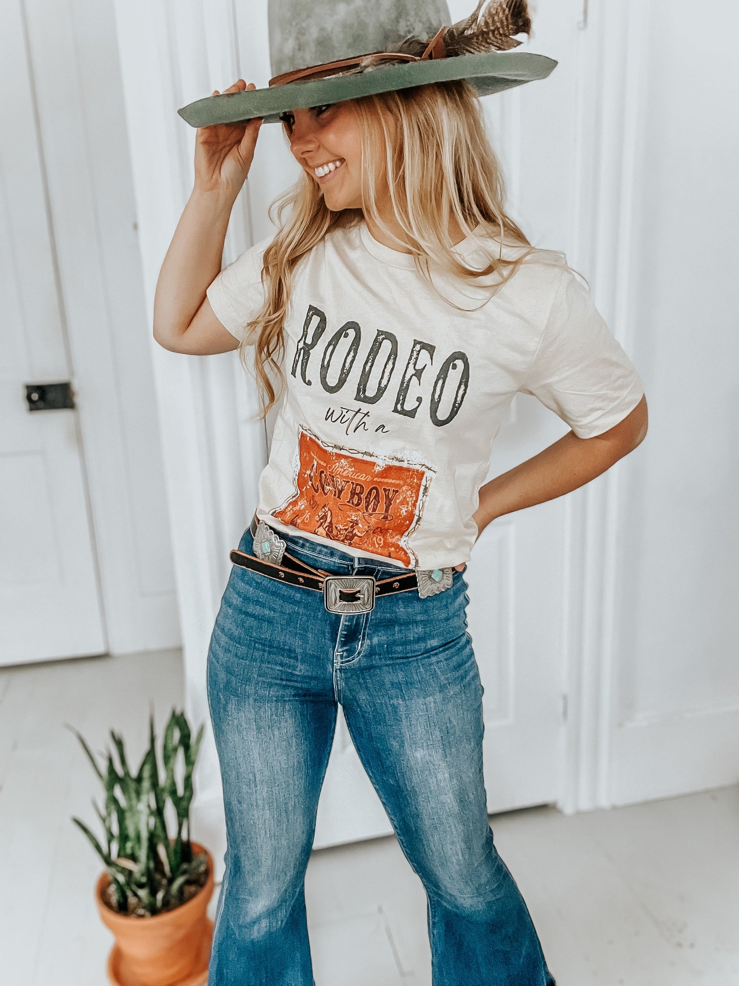 Rodeo with a Cowboy Graphic Tee