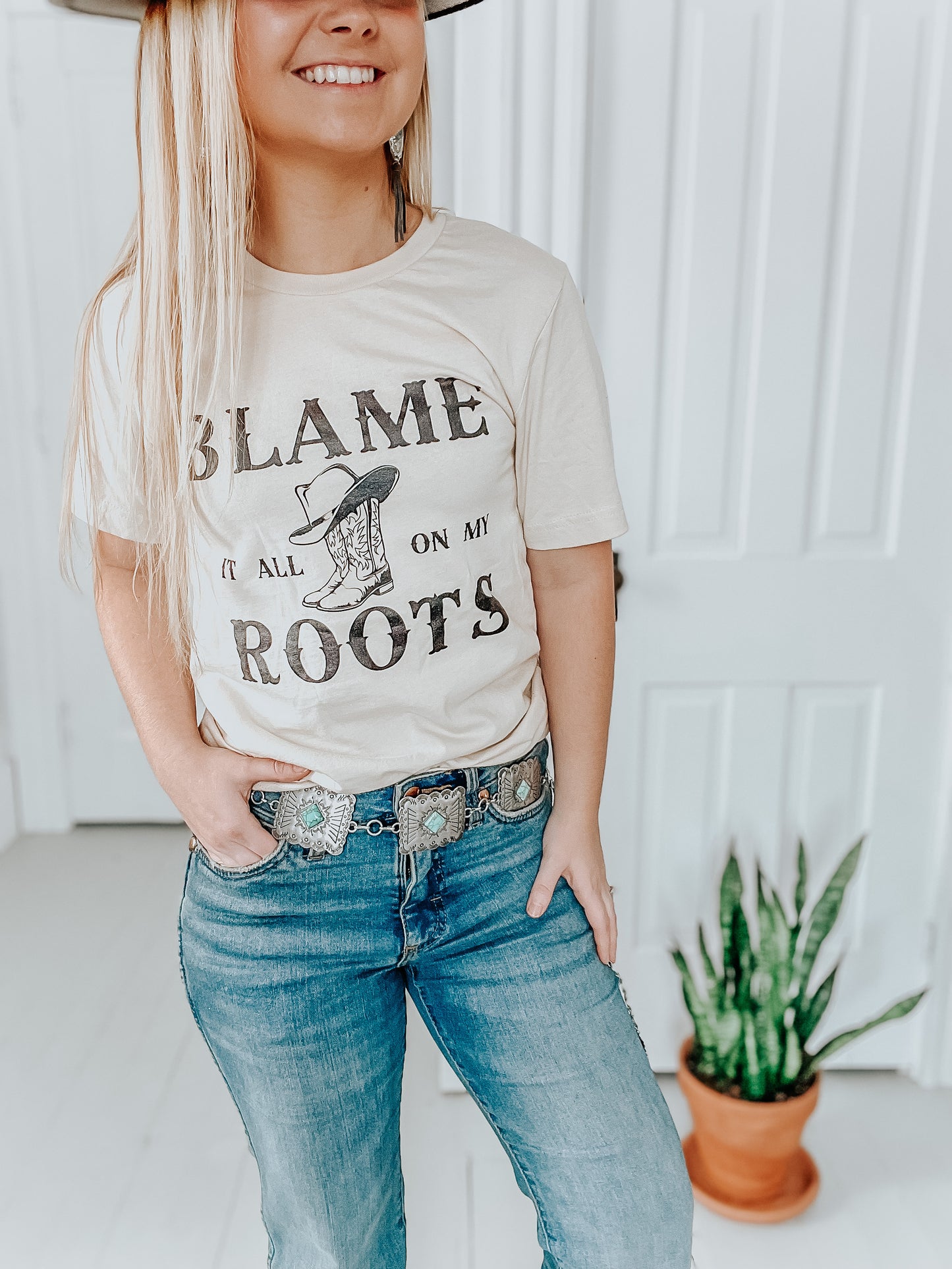 Blame It On My Roots Tee