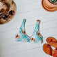 Western Cowboy Printed Bikini Top