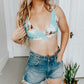 Western Cowboy Printed Bikini Top