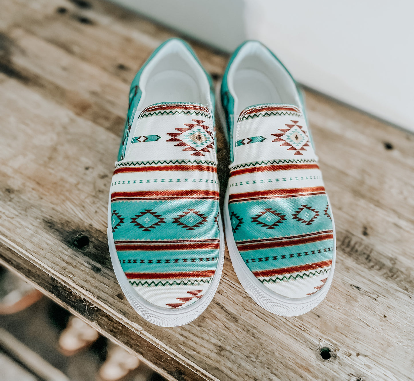 Aztec Slip On Shoes