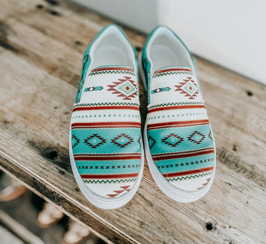 Aztec Slip On Shoes