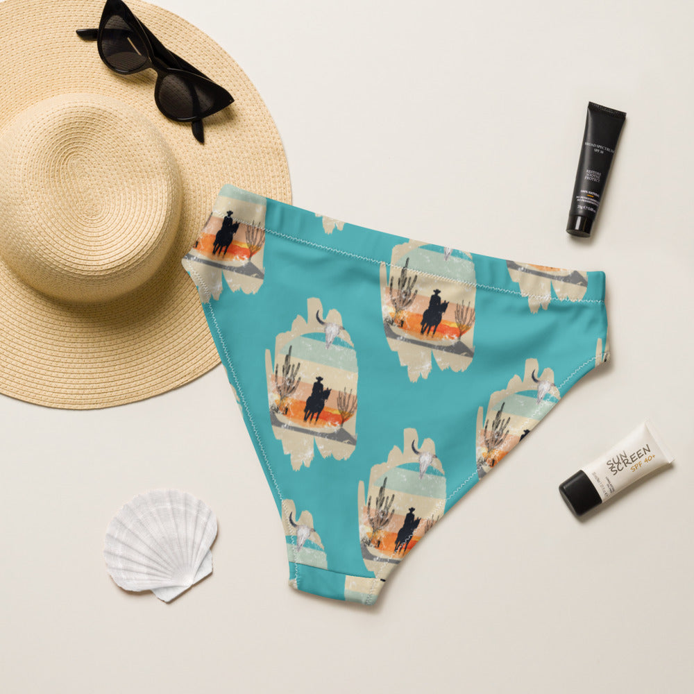 Western Cowboy Printed Bikini Bottoms