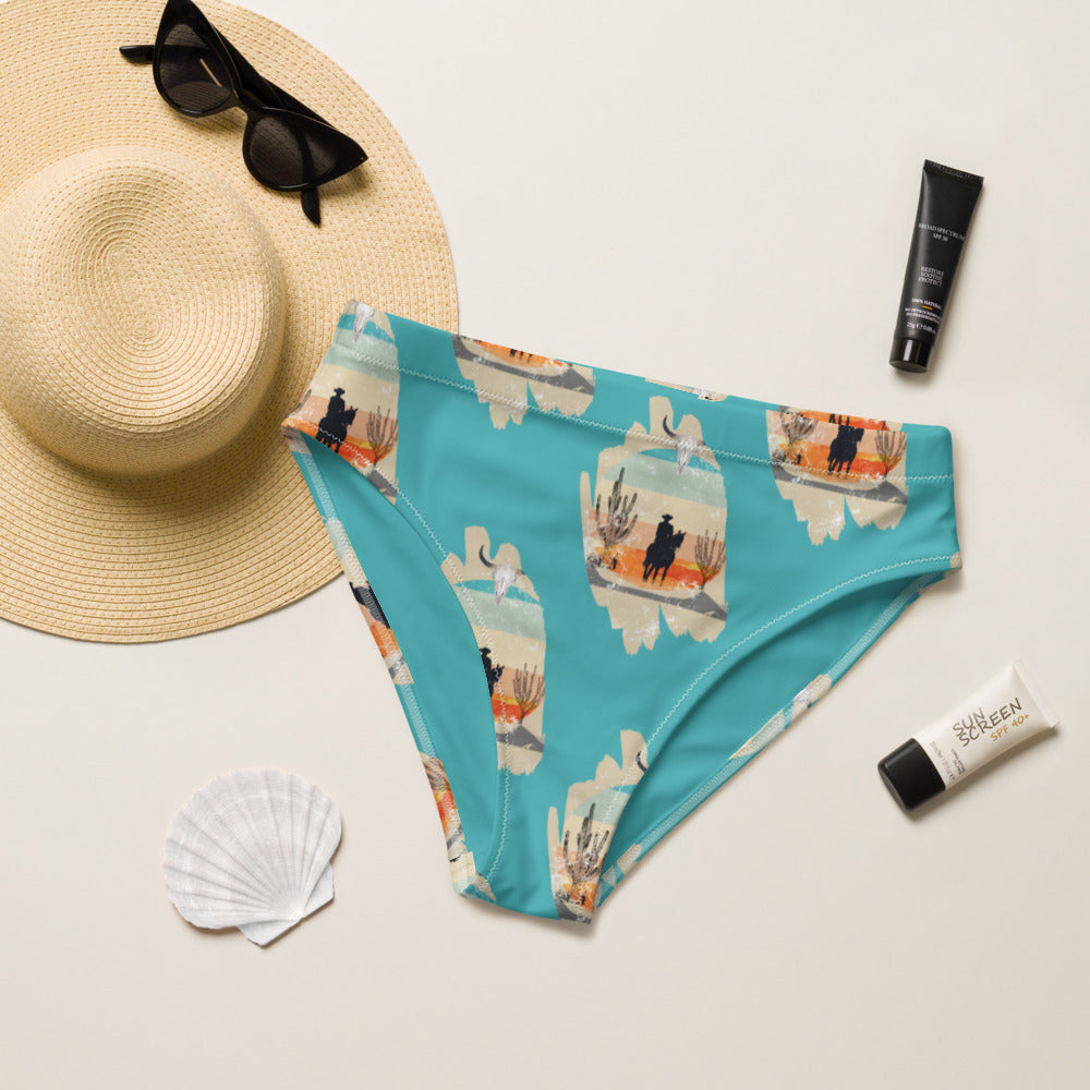 Western Cowboy Printed Bikini Bottoms