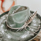 White Rust Fedora Hat | Western burned hat | Distressed hat | Boho hat | Burned Fedora hat