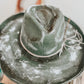 White Rust Fedora Hat | Western burned hat | Distressed hat | Boho hat | Burned Fedora hat