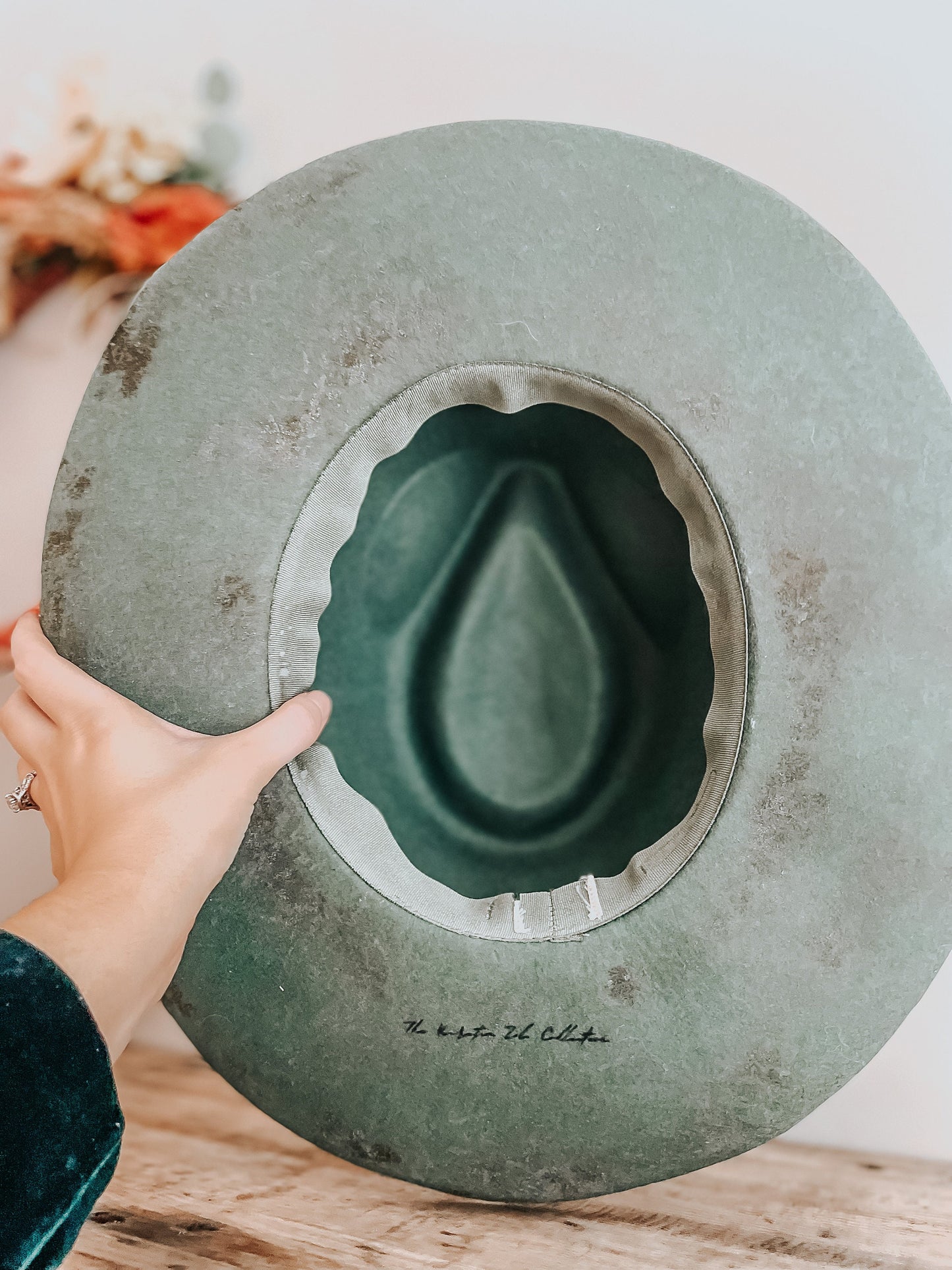 White Rust Fedora Hat | Western burned hat | Distressed hat | Boho hat | Burned Fedora hat