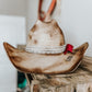 Long Live Cowgirls Hat| Burned Western Hat | Distressed Cowboy hat |Vintage Custom Hat | Feathered Hat