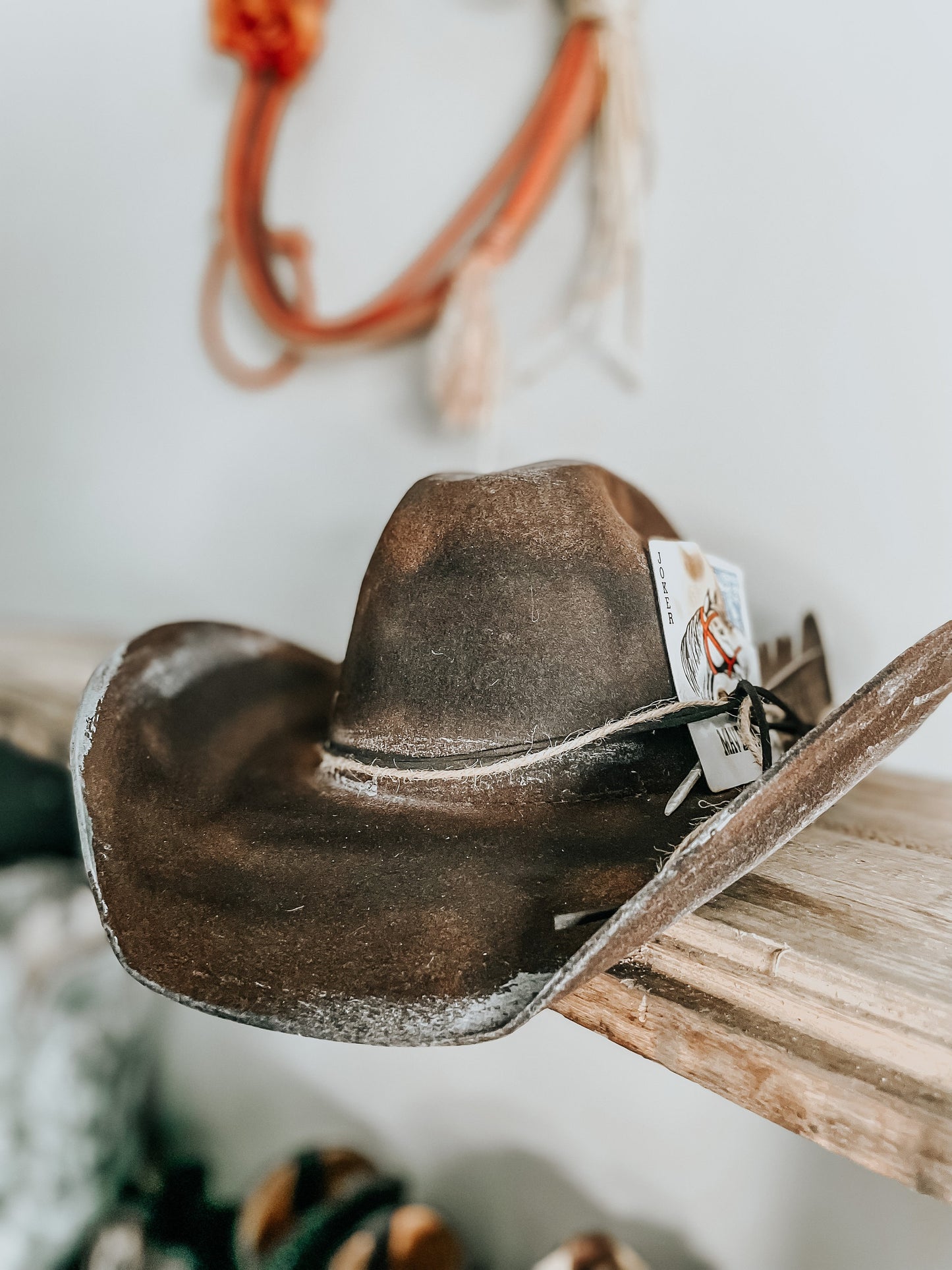 Black Burned Outlaw | Cowboy Hat | Distressed hat | Western Hat | Feather Hat | Men Cowboy Hats |Womens Cowboy hat | Feather Hat