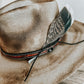 Outlaw of the West Burned Hat | Western Burned Hat | Outlaw Hat | Feathered Hat | Distressed Hat