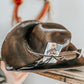 Black Burned Outlaw | Cowboy Hat | Distressed hat | Western Hat | Feather Hat | Men Cowboy Hats |Womens Cowboy hat | Feather Hat