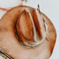 Burnt Renegade Distressed Cowboy Hat | Burned Cowboy Hat | Feathered Cowboy hat | Vintage Cowboy Hat