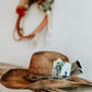 Burnt Renegade Distressed Cowboy Hat | Burned Cowboy Hat | Feathered Cowboy hat | Vintage Cowboy Hat