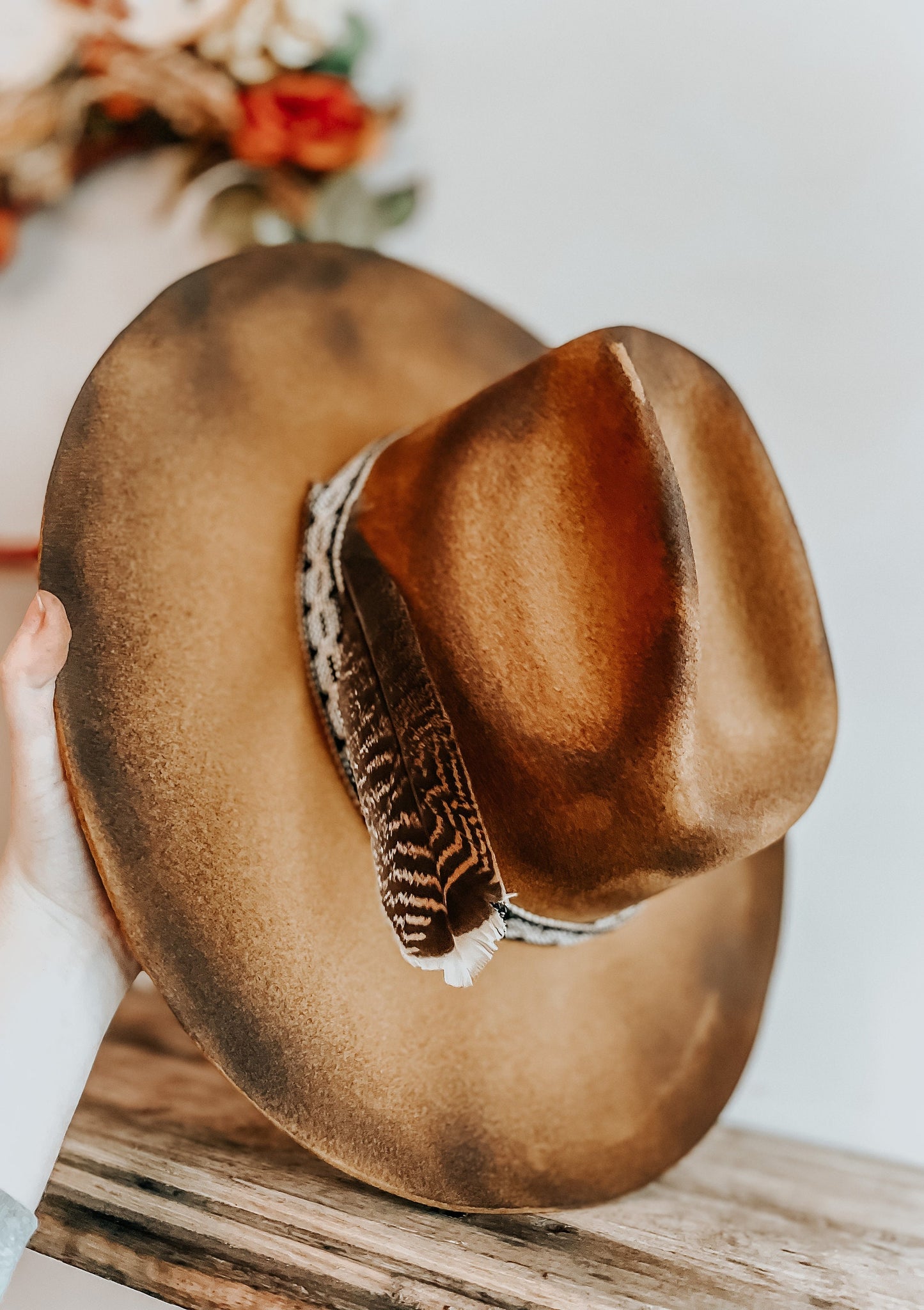 The Classic Outlaw Burned Hat | Distressed Cowboy Hat | Bunt Hat | Cowboy Hat | Western Vintage Hat