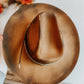 The Classic Outlaw Burned Hat | Distressed Cowboy Hat | Bunt Hat | Cowboy Hat | Western Vintage Hat