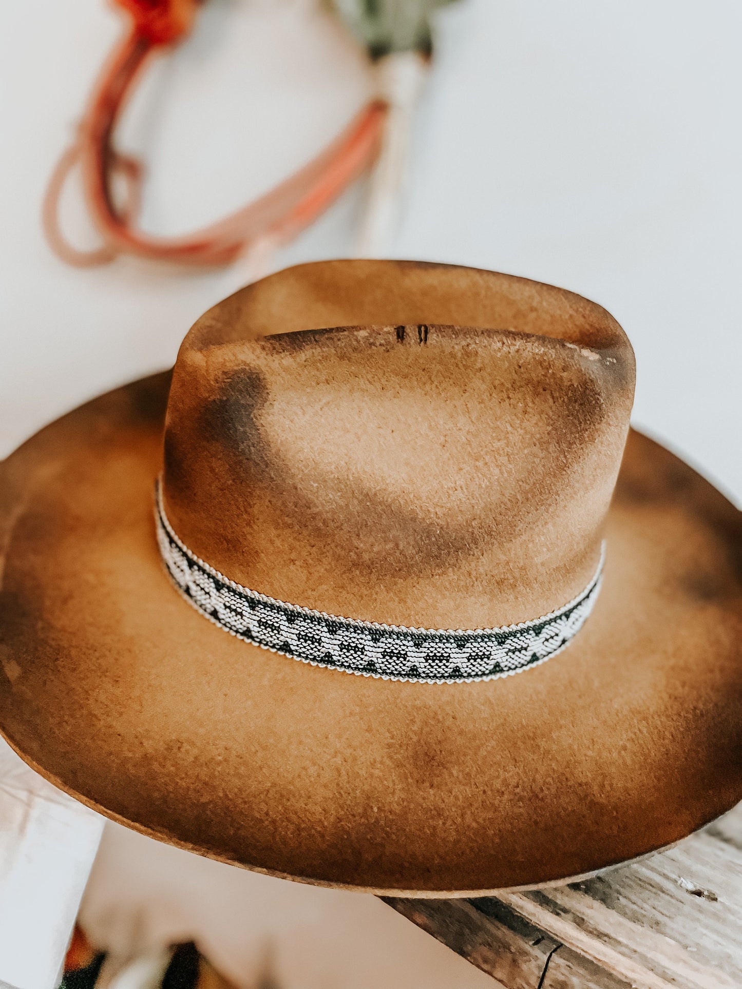 The Classic Outlaw Burned Hat | Distressed Cowboy Hat | Bunt Hat | Cowboy Hat | Western Vintage Hat