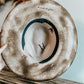 The Outlaws Luck Western Burned Hat | Burned Cowboy Hat | Burned Fedora | Distressed Fedora Hat | Fedora hat with Playing Cards