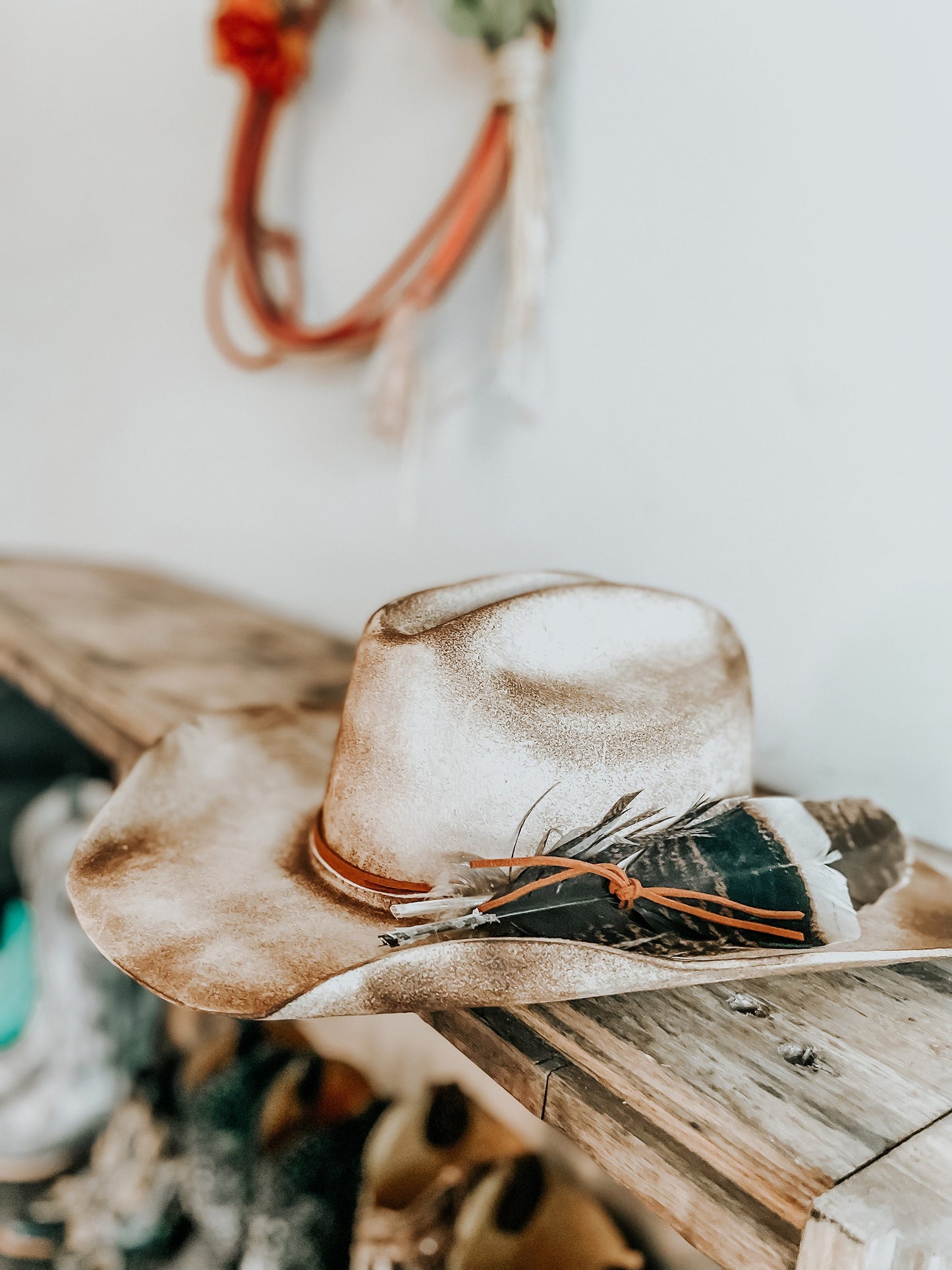 The Renegade's Stetson Burned Hat | Western Burned Hat | Distressed Hat | Burned Cowboy Hat | Outlaw Hat