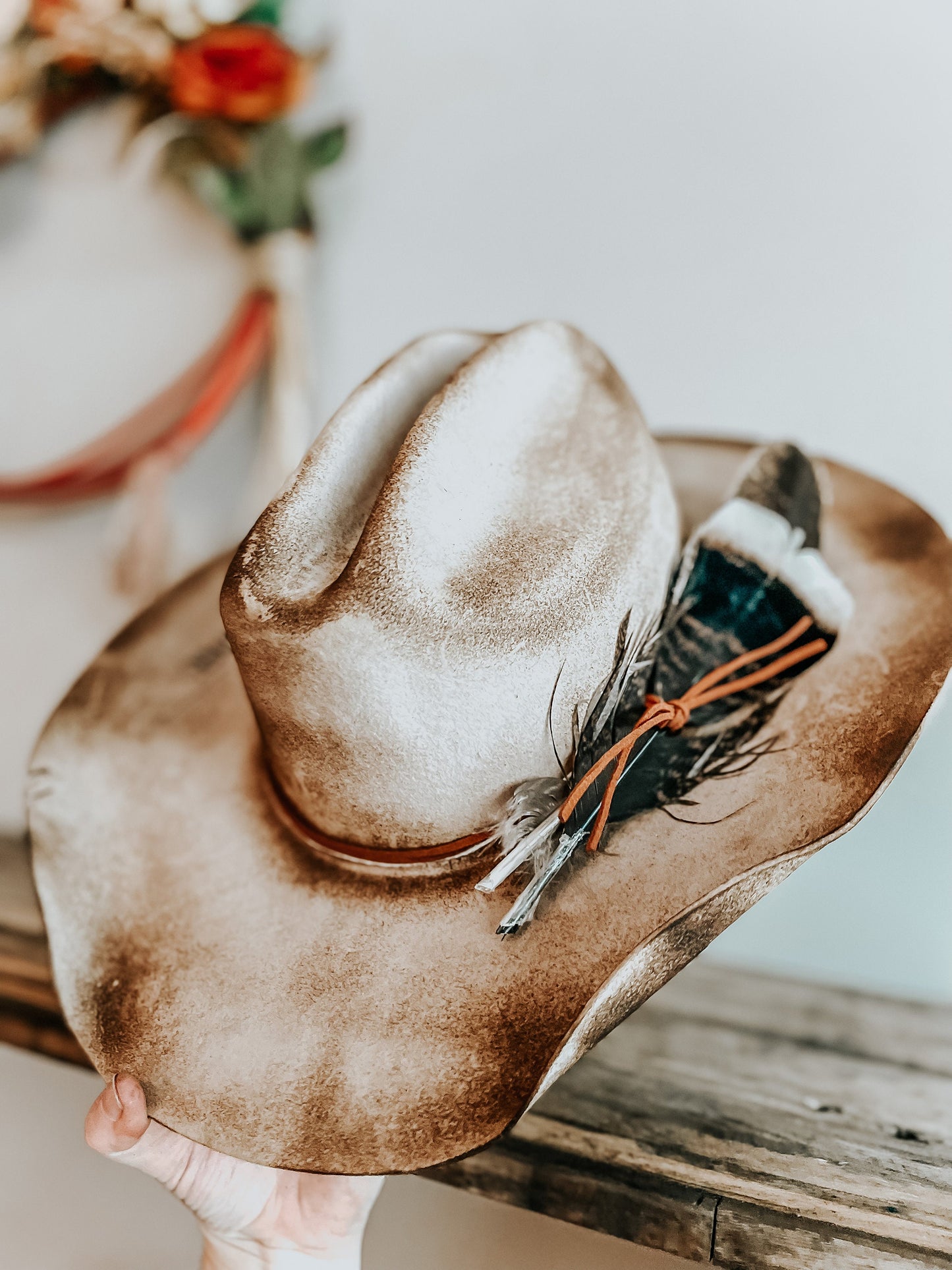 The Renegade's Stetson Burned Hat | Western Burned Hat | Distressed Hat | Burned Cowboy Hat | Outlaw Hat