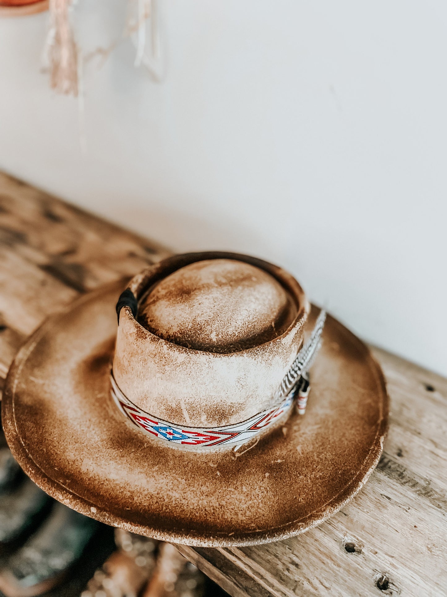 The Bandit Burned Hat | Western Fedora Hat | Burned Hat | Distressed Hat | Vintage Hat