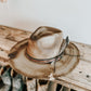 Outlaw of the West Burned Hat | Western Burned Hat | Outlaw Hat | Feathered Hat | Distressed Hat