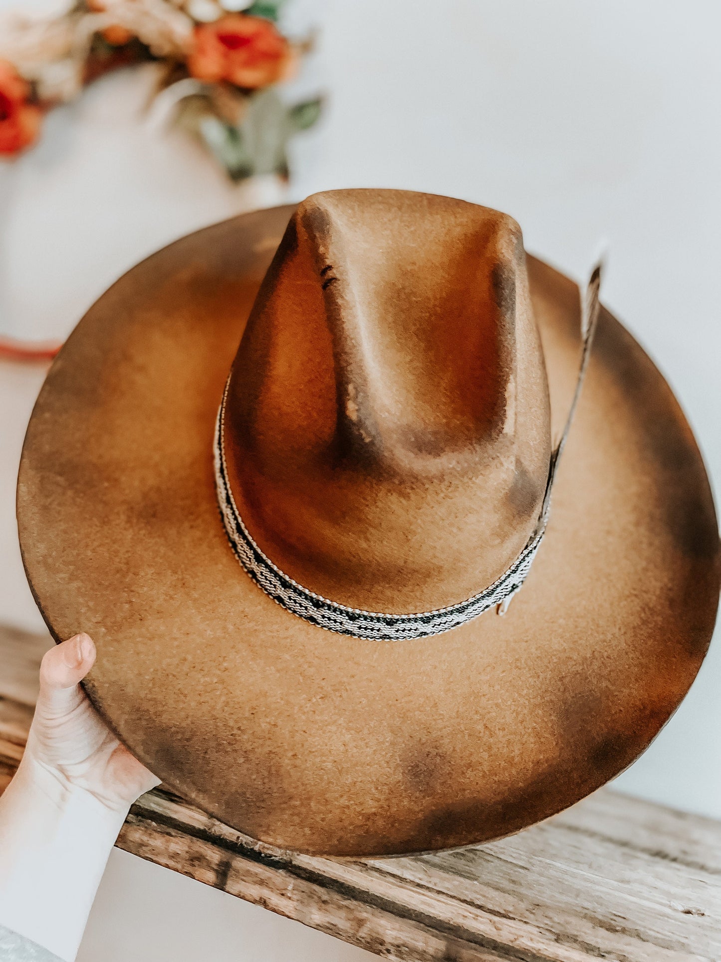 The Classic Outlaw Burned Hat | Distressed Cowboy Hat | Bunt Hat | Cowboy Hat | Western Vintage Hat