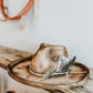 The Outlaws Luck Western Burned Hat | Burned Cowboy Hat | Burned Fedora | Distressed Fedora Hat | Fedora hat with Playing Cards