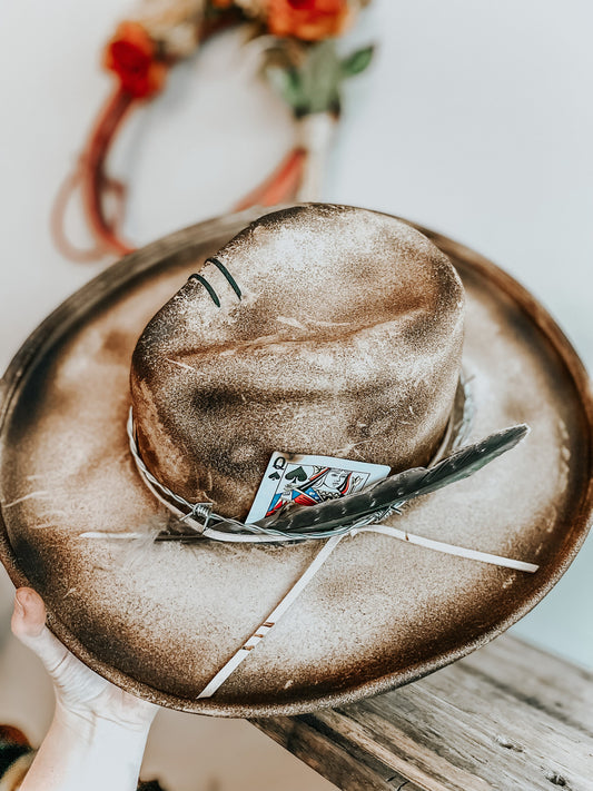 Distressed/Burned Cowboy Hats – 260 Broadway Boutique