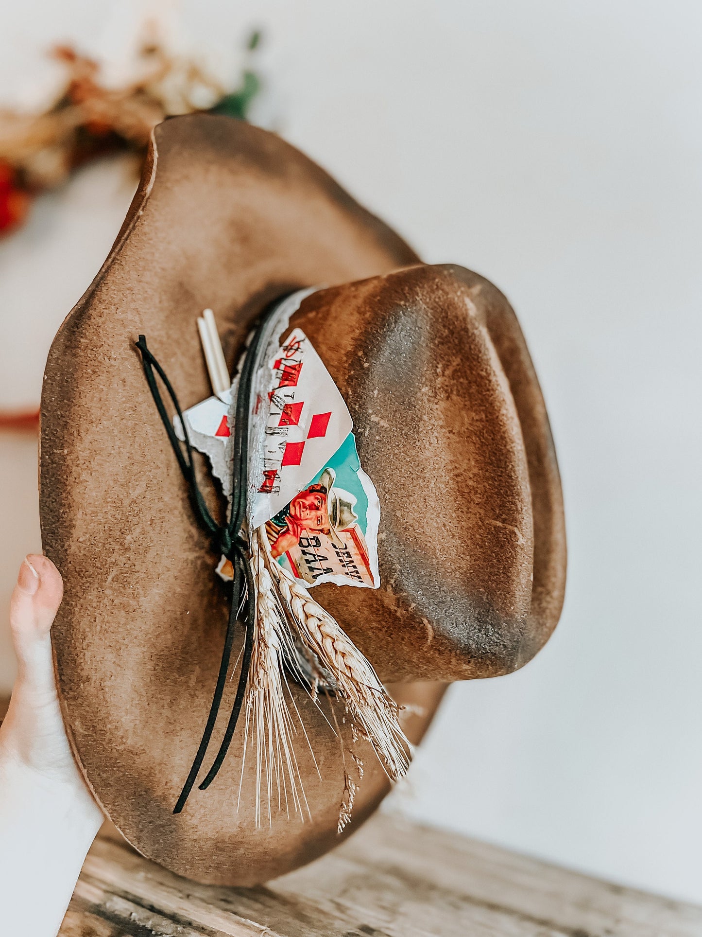 The Gamblers Charred Cowboy Burned Hat | Burned Hat | Distressed Cowboy Hat | Western Burned Hat