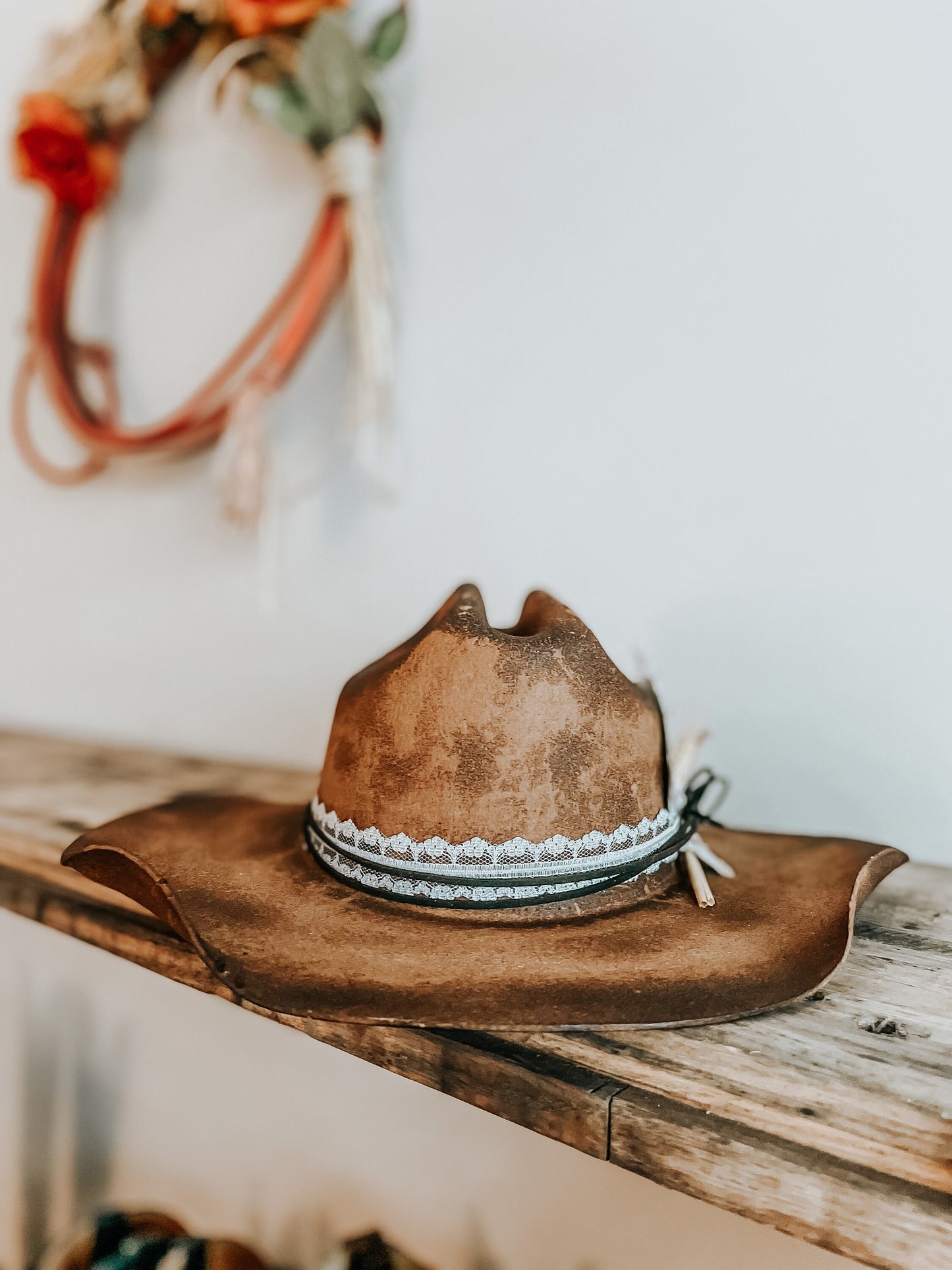 The Gamblers Charred Cowboy Burned Hat | Burned Hat | Distressed Cowboy Hat | Western Burned Hat