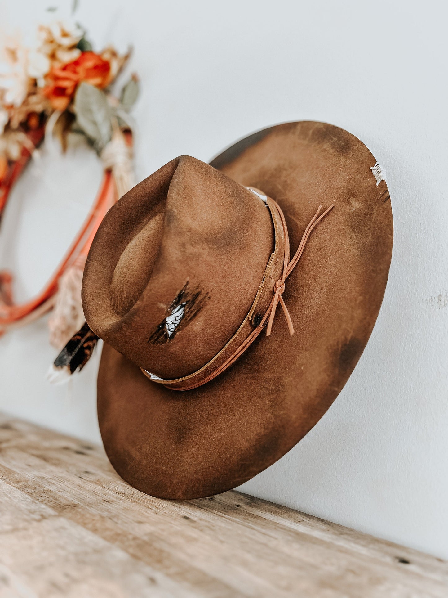 Burn It Down Hat | Western Burned Hat | Burned Fedora Hat | Cowgirl Hat