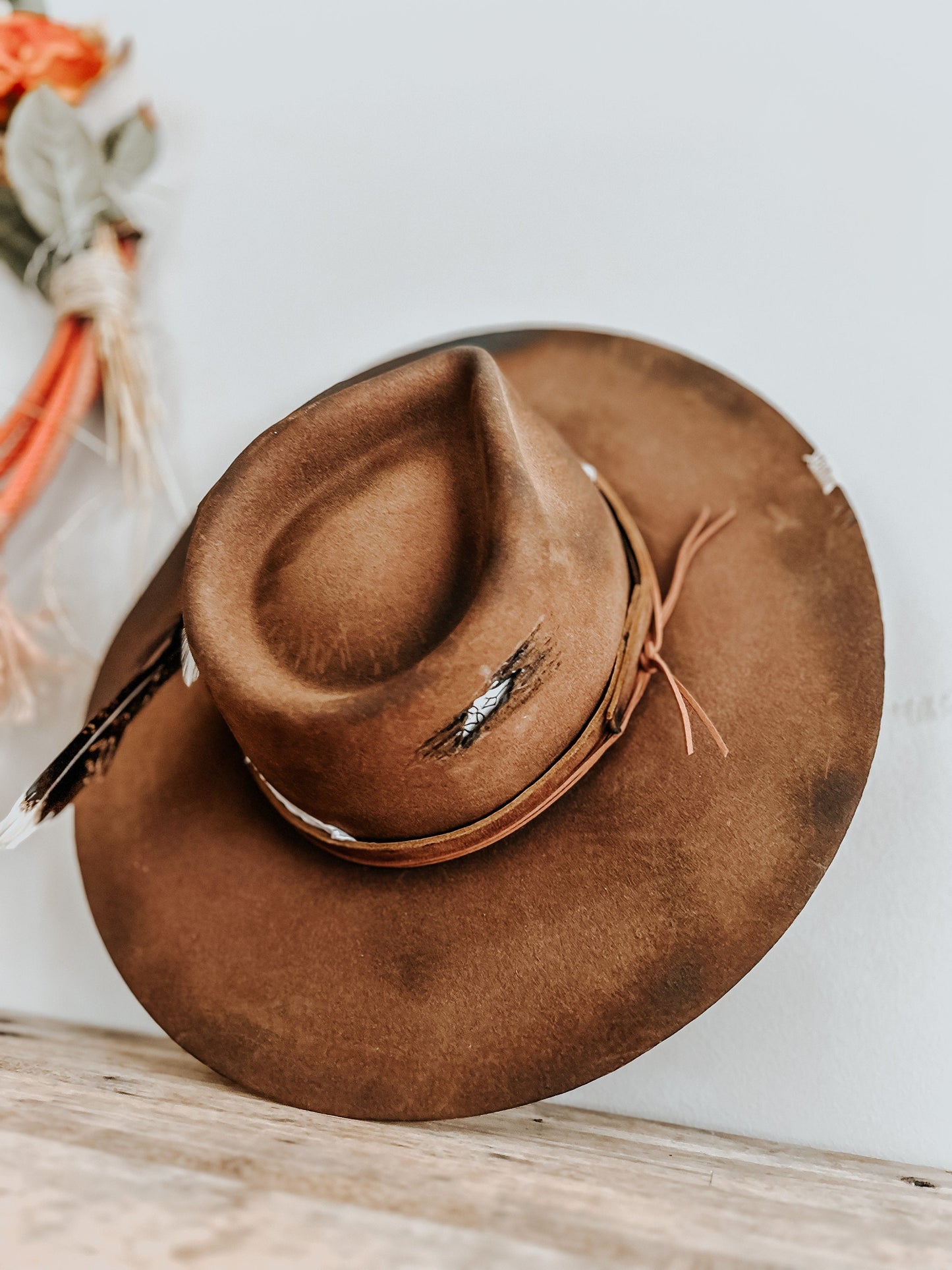 Burn It Down Hat | Western Burned Hat | Burned Fedora Hat | Cowgirl Hat