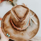 Cactus Country Hat | Western Burned Hat | Burned Fedora Hat | Fall Burned Hat | Cowgirl Hat
