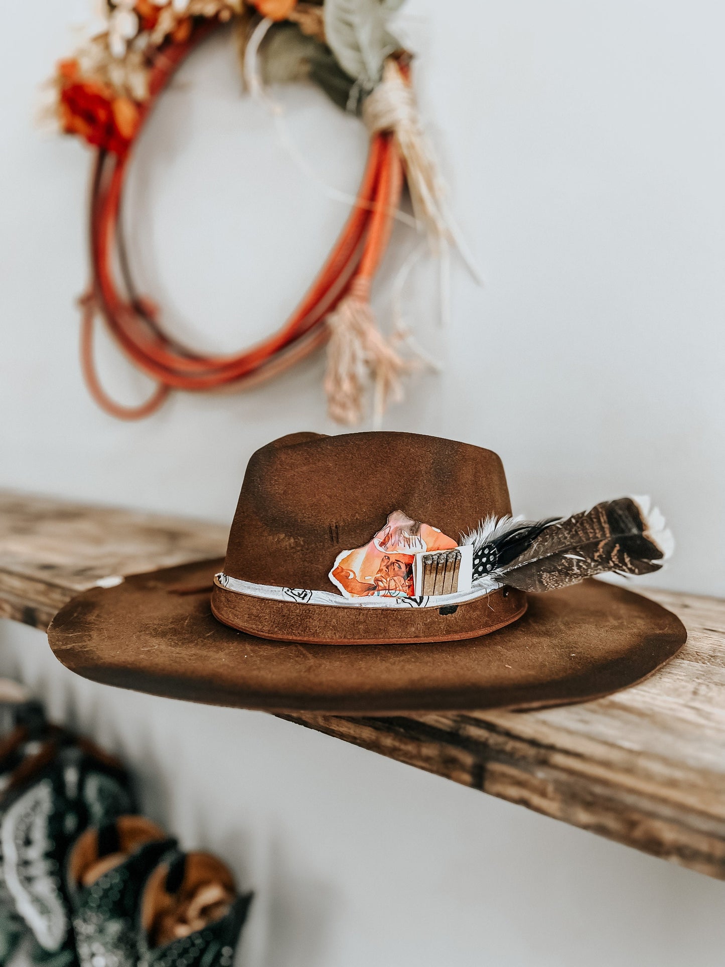 Burn It Down Hat | Western Burned Hat | Burned Fedora Hat | Cowgirl Hat