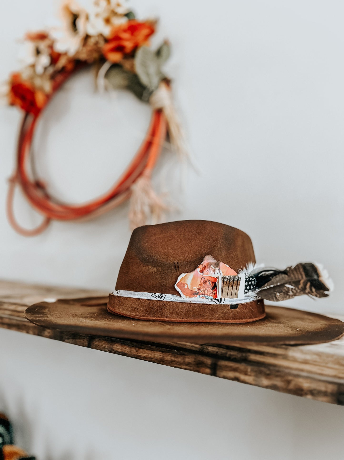 Burn It Down Hat | Western Burned Hat | Burned Fedora Hat | Cowgirl Hat