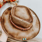 Cactus Country Hat | Western Burned Hat | Burned Fedora Hat | Fall Burned Hat | Cowgirl Hat